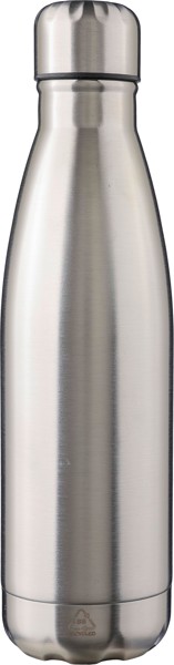 Garrafa em aço inoxidável (650 ml) reciclado Sumatra - prata