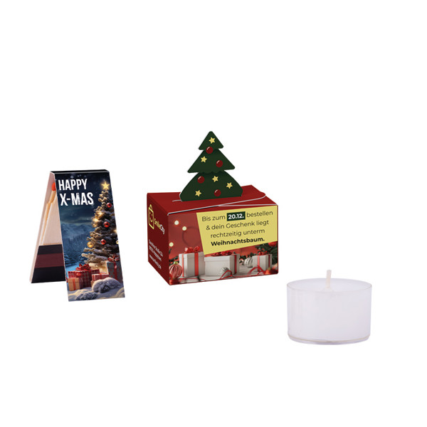 Mini gift box christmas tree, LINDOR Milk ball | 1 Lindt LINDOR milk ball, 12,5 g