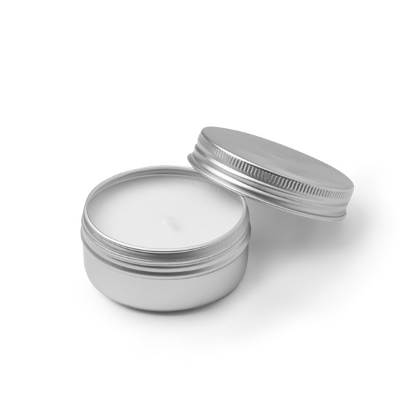 Personalised citronella candle with lid for indoor and outdoor use