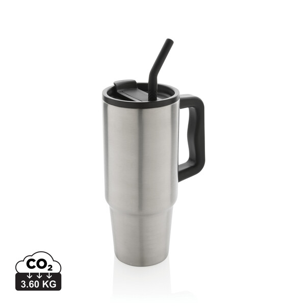 Mug 900ml en acier inoxydable recyclé Embrace RCS - Argent