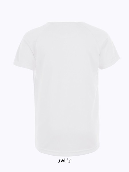 SOL'S SPORTY KIDS' - T-SHIRT ΜΕ ΜΑΝΊΚΙΑ RAGLAN - White / 12 years