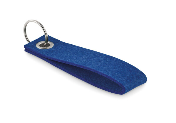 Portachiavi in feltro RPET Suora - Blu Royal