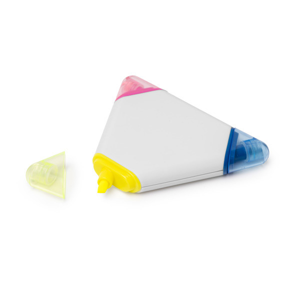 Personalised triangular 3-in-1 marker set in PP with three integrated colours