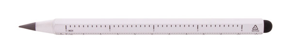 Inkless Pen With Ruler Ruloid - White