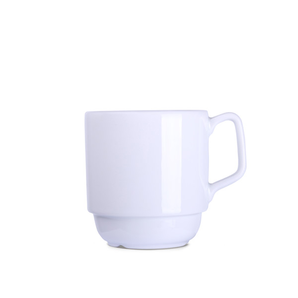 Torino porcelain mug, stackable, 82 mm diameter
