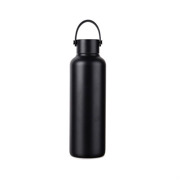 VINGA Baltimore RCS fľaša z rec. Nehr. Nerez. ocele 600 ml - Čierna
