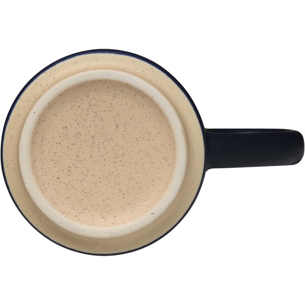 Camilla 180 ml stackable ceramic mug with matte finish - Navy