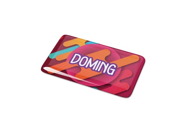 Doming Rectangle 80x25 mm - White