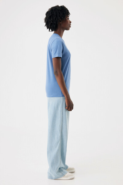 Lehké tričko IQONIQ Sierra z recykl. bavlny - Moon Blue / XXXL