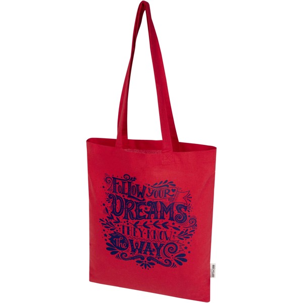 Tote bag in cotone riciclato certificato GRS da 180 g/m² Peru Blend - 7L - Rosso