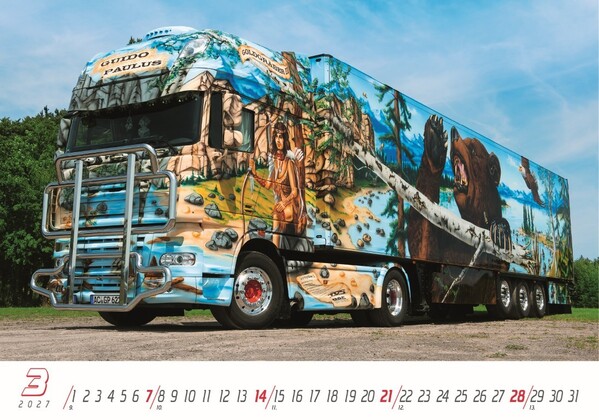 Nástenný Kalendár Trucks 2027