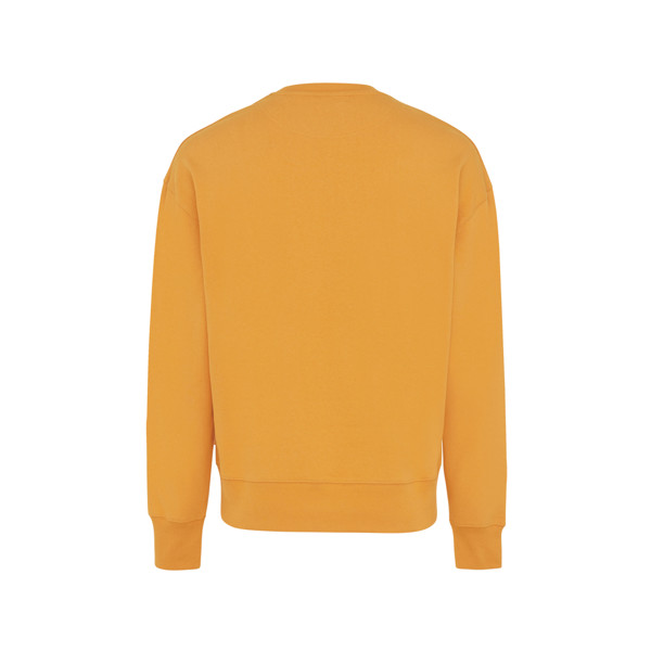 Iqoniq Kruger Relax-Rundhals-Sweater aus recycelt. Baumwolle - Sundial Orange / L