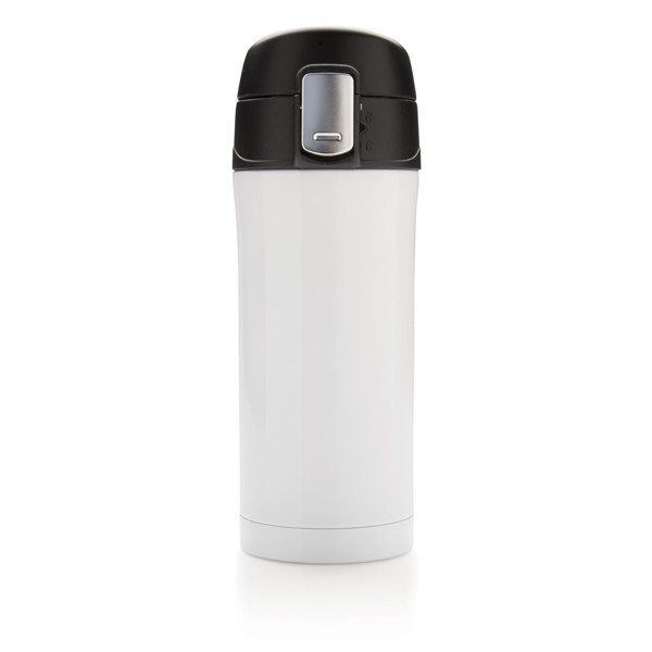 Xd Collection vacuum mug,300ml recycled steel - White