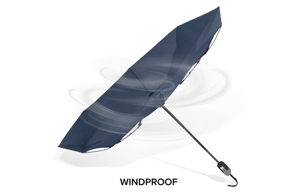 Zložljiv dežnik auto open, premer 96 cm - Temno modra