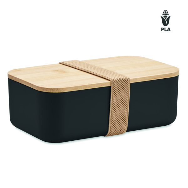 Boîte à lunch  maïs PLA 1000ml Beibabox - Noir