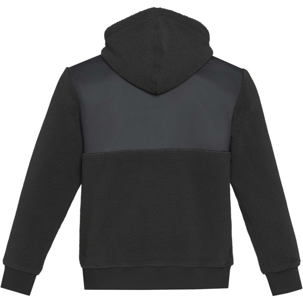 Camisola malha Sherpa unissexo "Evans" - Reciclado - Preto liso / 3XL