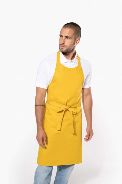 Cotton Apron Without Pocket - White
