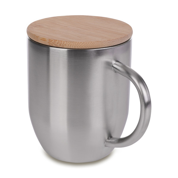 350 ml Maloy steel mug - Silver