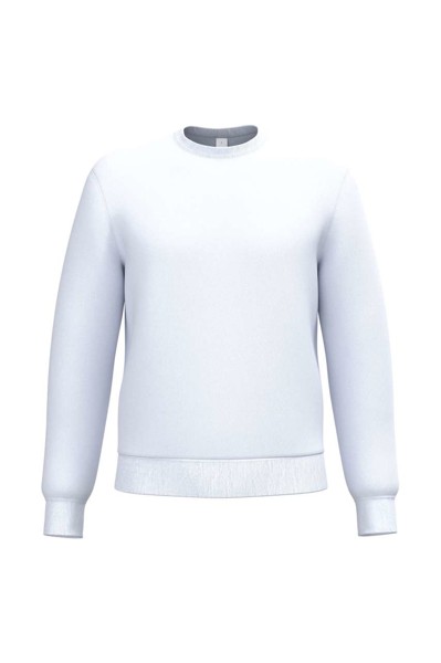 Unisex Basic Round Neck Tubular Sweatshirt - Ideal White / S
