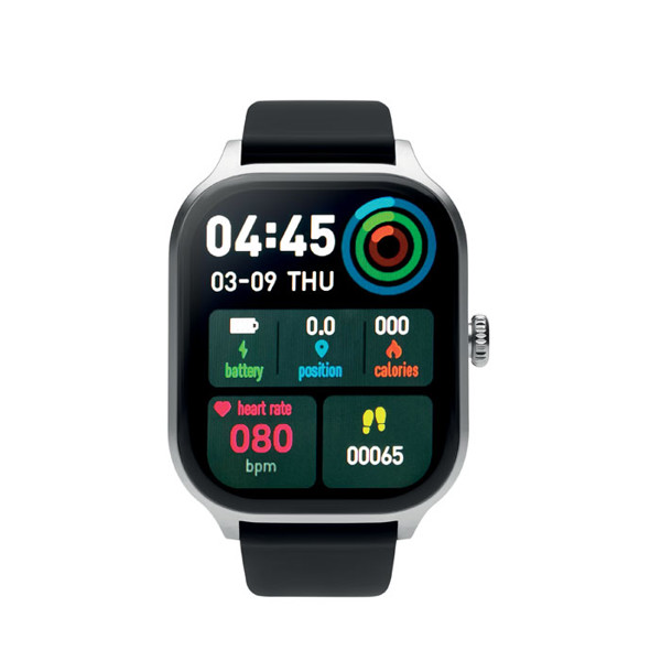 Irto smart watch, 2.01 inch display, 180 mAh - Silver