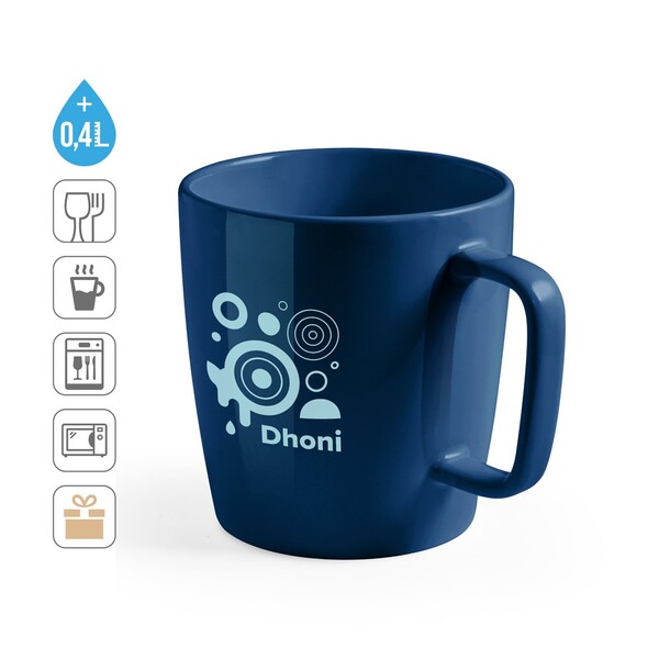 DHONI. Keramička šalica 450 ml - Crna