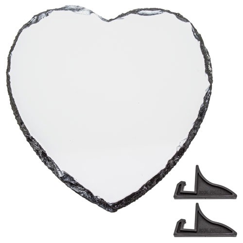 PORTA FOTOS DE PIZARRA CORAZÓN