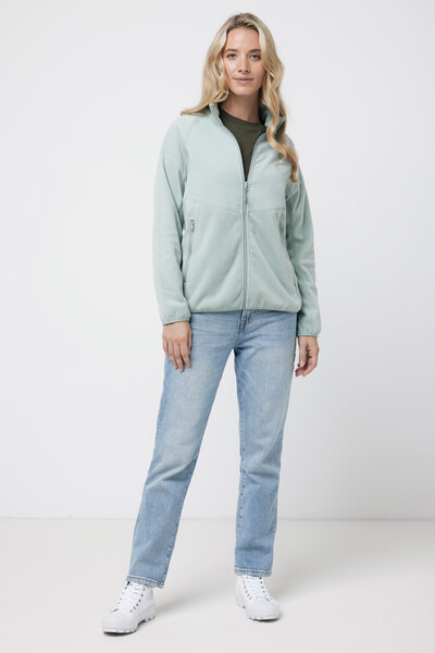 IQONIQ Talung recycled polyester microfleece zip through - Iceberg Green / XXS