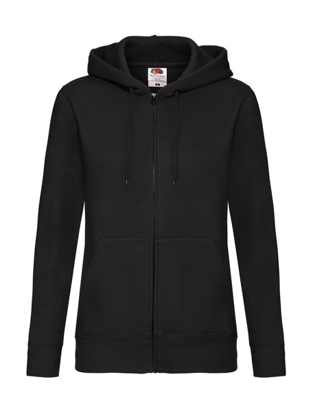 Premium Hooded Sweat Jacket Lady-Fit - White / M (12)