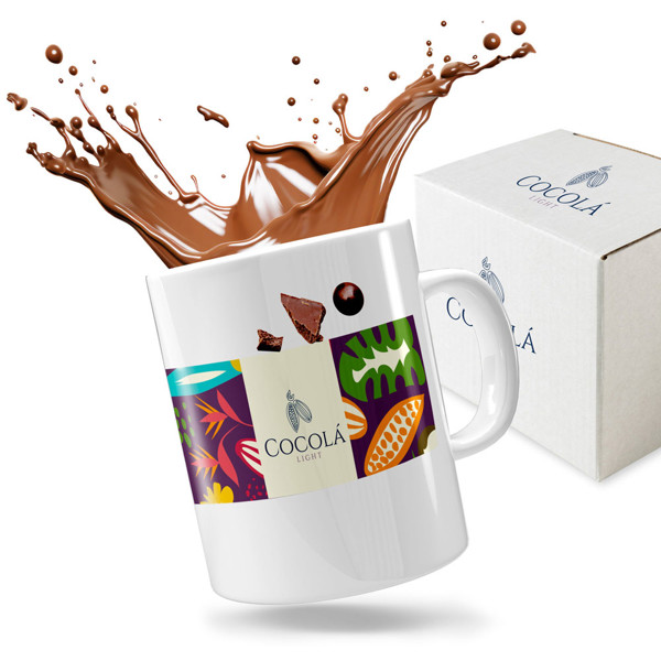 Caneca de cerâmica com impressão a cores