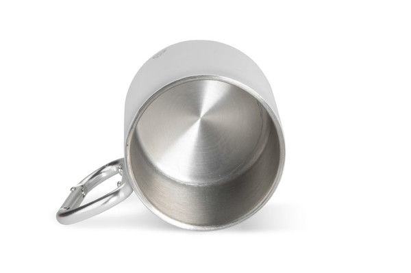 Recycled stainless steel mug VIVO 250 ml - white