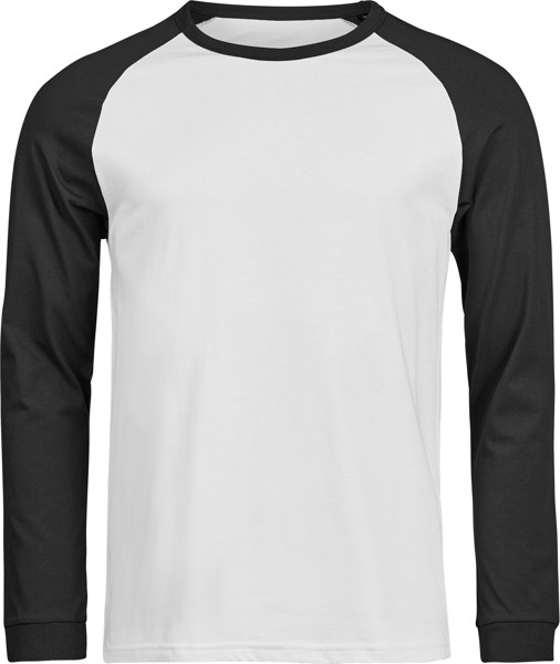 Baseball T-shirt long sleeve "Unlabeled" Tee Jays | TJ 1170 - White / Black / L