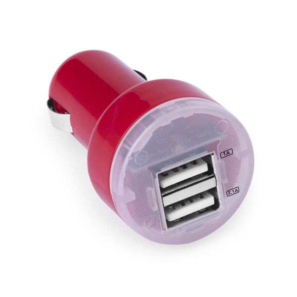 Carregador USB Carro Denom - Branco