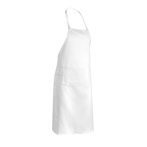 Aware apron recycled cotton 180g - White