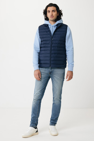 Iqoniq Meru moški telovnik, recikliran poliester - Mornarica / 2XL