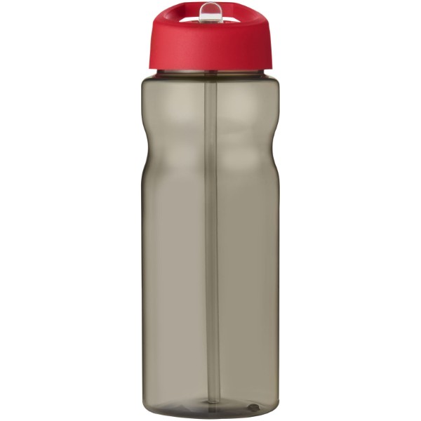 Sportovní láhev s víčkem s hubičkou H2O Eco 650 ml - Charcoal / Červená s efektem námrazy