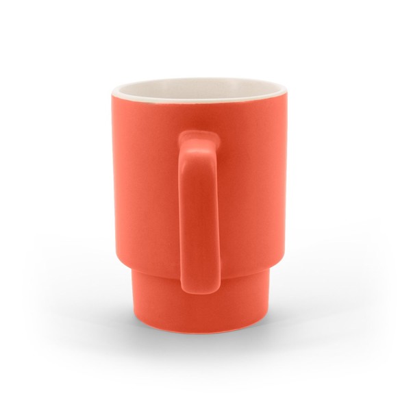 KUERTEN. Keramický hrnek s matným povrchem, 330 ml - Červená