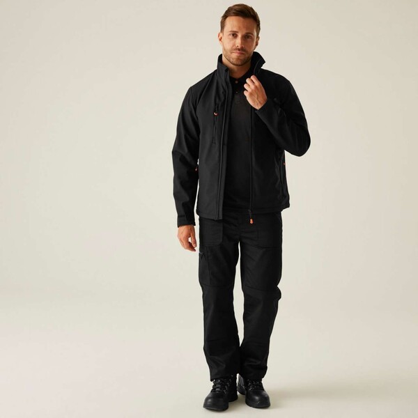 Thermogen Powercell 5000 Heated Softshell Jacket - Navy / Magma / L