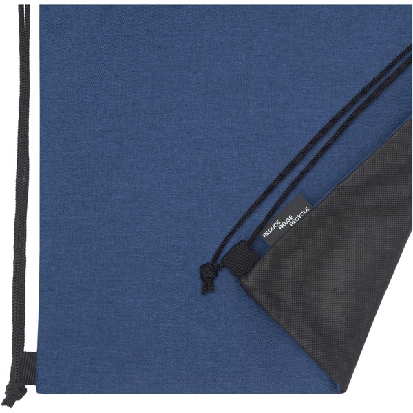 Ross RPET drawstring bag 5L - Heather Navy