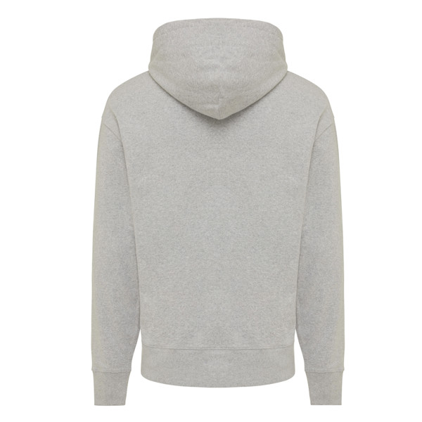 Mikina s kapucí Iqoniq Yoho relaxed fit z recykl. bavlny - Heather Grey / XXXL