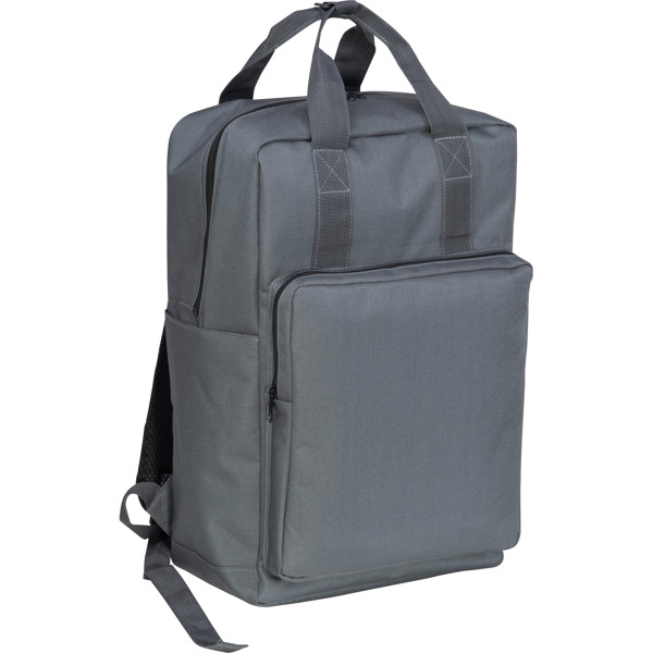 RPET backpack – sustainable & robust MATILDA - Silvergrey