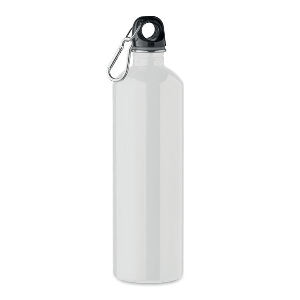 Trinkflasche recycelter 750 ml Rebig Moss - Weiß