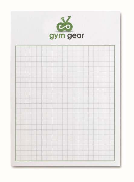A6 size writing pad (EU made) - Full colour