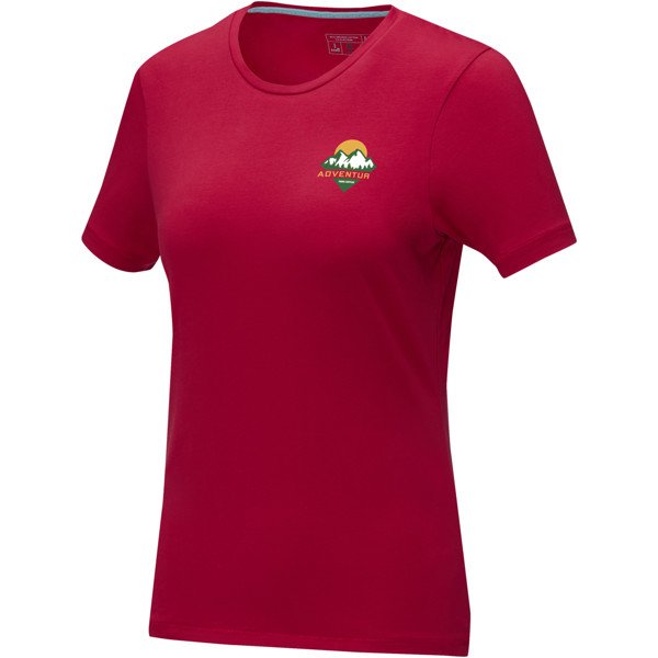 T-shirt bio manches courtes femme Balfour - Rouge / 2XL