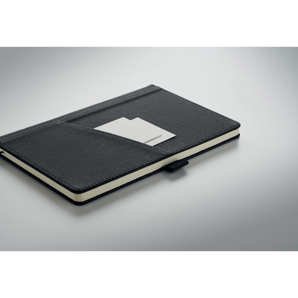 Cinco A5 notebook, PU cover, 160 recycled pages - Black