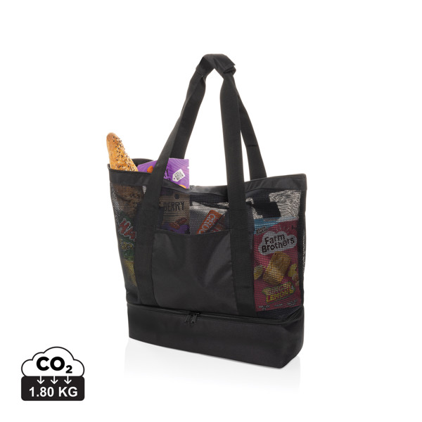 Tote bag isotherme 2 en 1 en rPET AWARE™ Iqlo - Noir