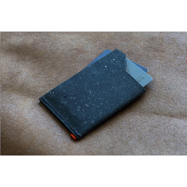 Recycled Leather Cardholder - Black