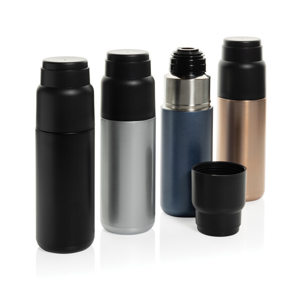 Thermocup RCS recycled vacuum flask with cup 500ml - Silver