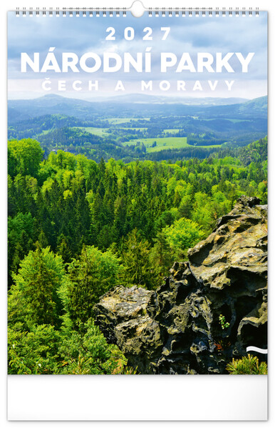 Notique Nástěnný Kalendář Národní Parky Čech A Moravy 2027, 33 x 46 cm