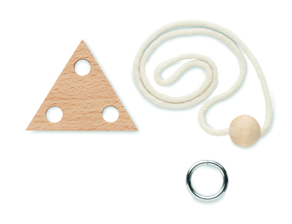 Wooden brain teaser triangle Nerve
