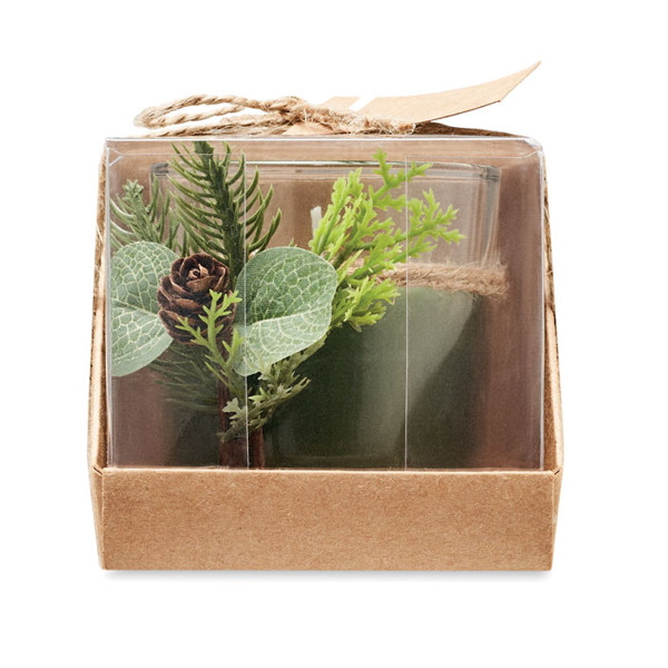 Forest glass candle holder, 120 g